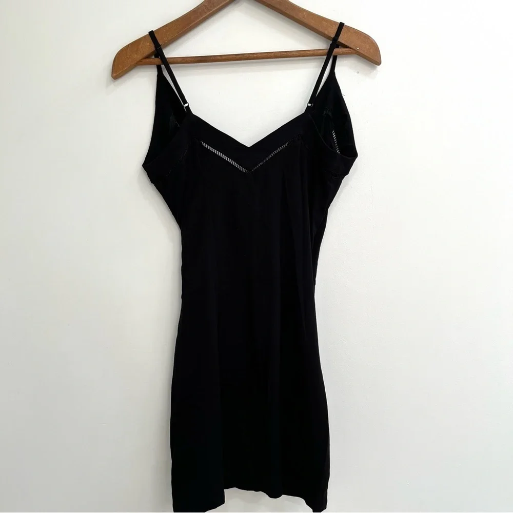 Intimately Free People Dylan Bodycon Mini Dress Black LBD Cocktail Party Small